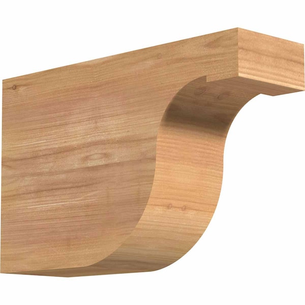 Ekena Millwork Del Monte Smooth Rafter Tail, Western Red Cedar, 3 1/2"W x 8"H x 12"L RFT04X08X12DEL00SWR - main